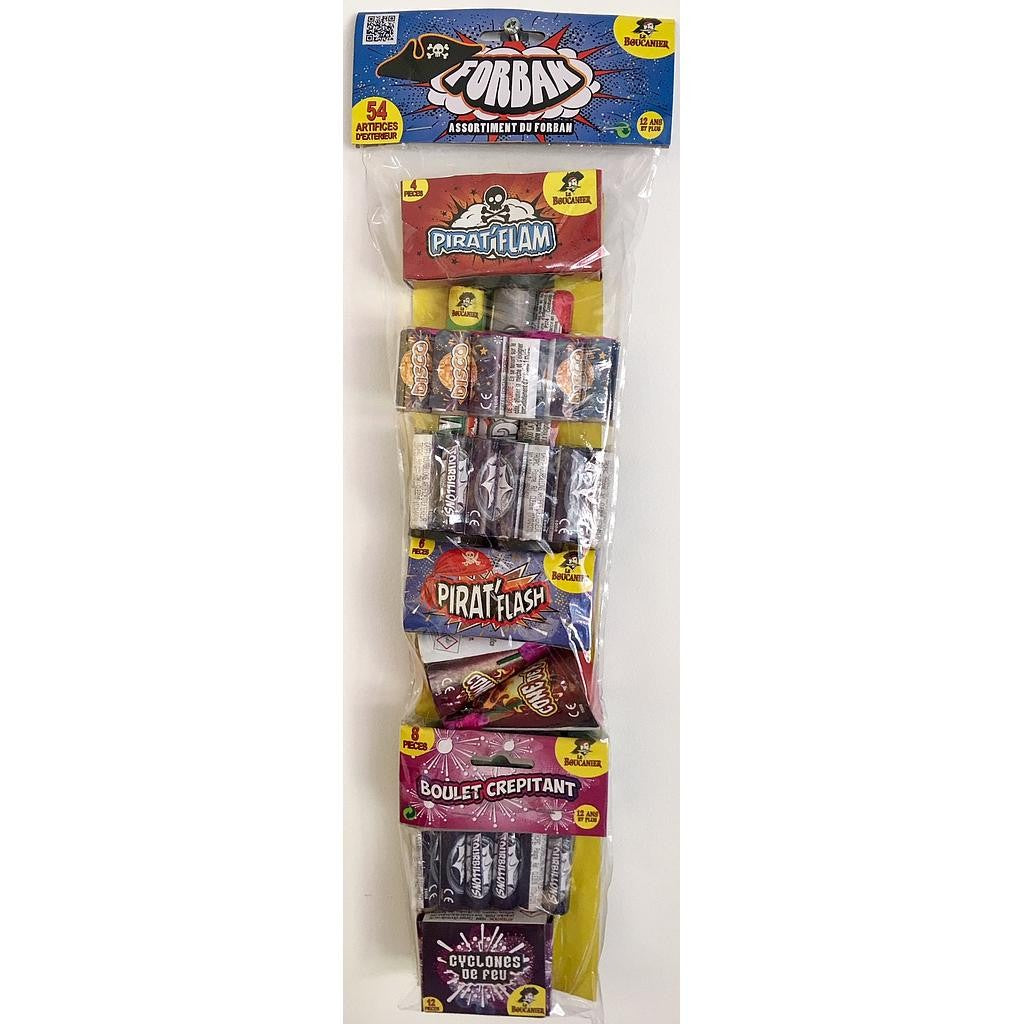 Feu d'artifice assortiment Forban 54 pièces Neuf, en stock Vendeur professionnel