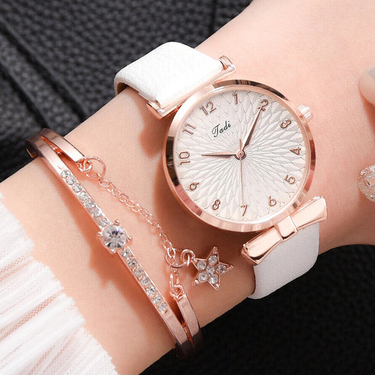 Montre de luxe à Quartz magnétique pour femme Tadi + bracelet