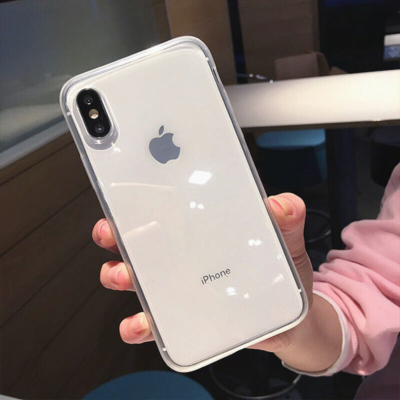 Coque Silicone Transparent Blanc Pour Iphone X/XS