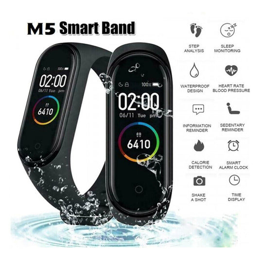 M5 smartwrist moniteur de fréquence cardiaque tension artérielle FitnessTracker