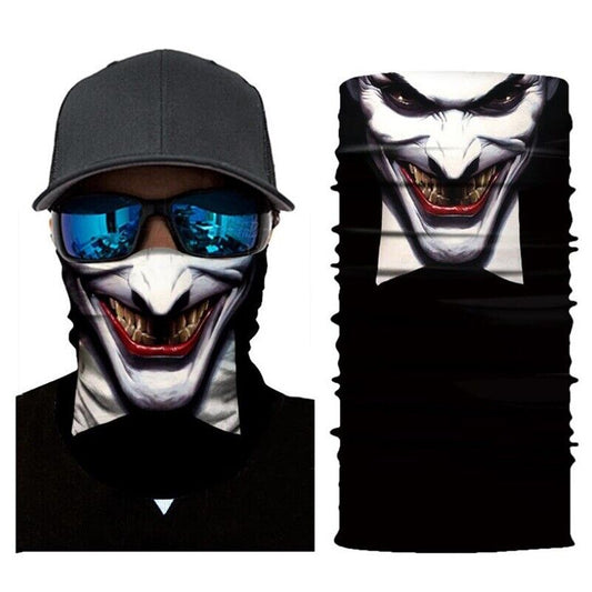 Masque Joker Cache Cou Col Bandana Foulard Bonnet Mask