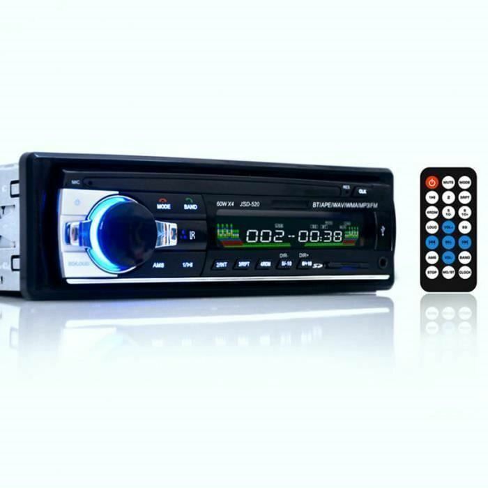 Autoradio Dasinko MP3/Bluetooth/USB 12V + Télécommande