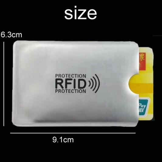 Lot 10 Etuis Porte Cartes Protection RFID Anti Fraude