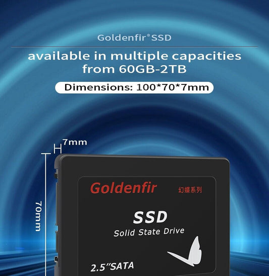 Goldenfir disque dur SSD sata 3 120 go 2.5 pouces