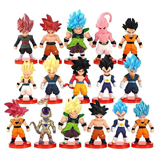 Lot de 16 Figurines Dragon Ball Z 6.5 cm