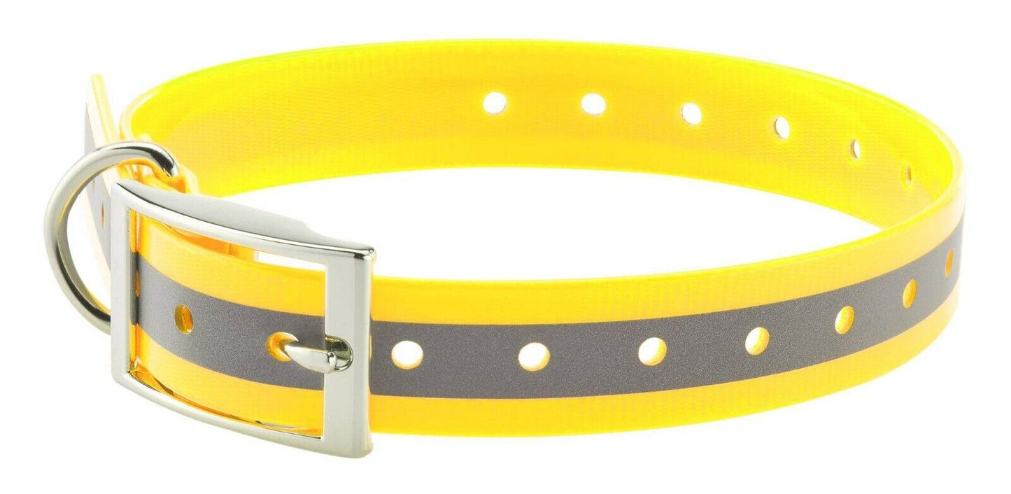 COLLIER POUR CHIEN Jaune Fluo Réfléchissant COUNTRY