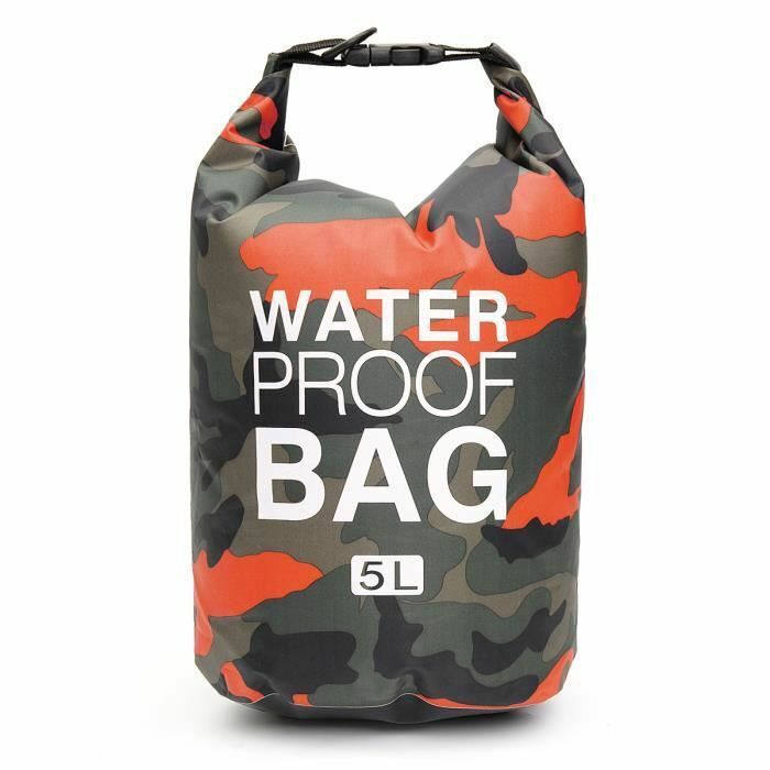 5L Sac Camouflage étanche flottant Rafting plongée natation PVC 29*40cm 210g