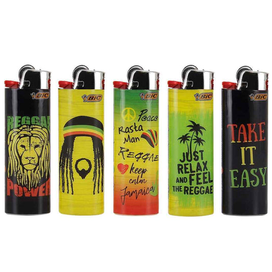 Lot de 5 Briquets à pierre Bic Maxi Reggae V2