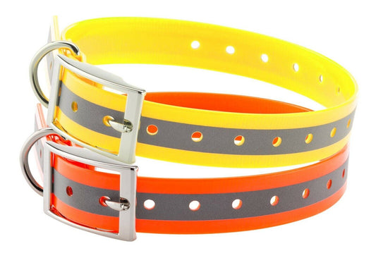 COLLIER POUR CHIEN Orange Fluo Réfléchissant COUNTRY