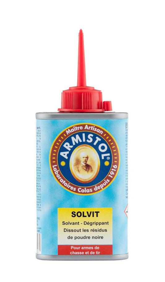 BURETTE HUILE SOLVIT Solvant, dégrippant pour armes de chasse et de tir 120ml