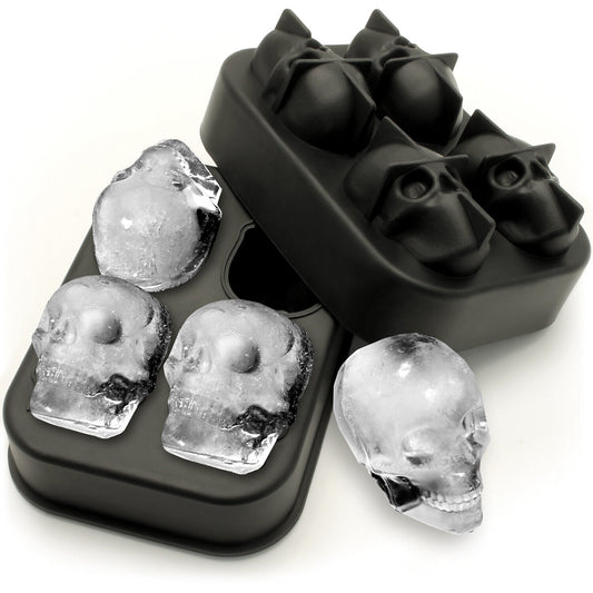 Moule Bac à Glaçons Silicone en forme de Crâne Skull 8*11.5cm