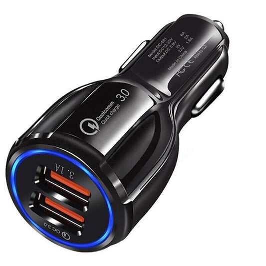 GETIHU 18W 3.1A Chargeur De Voiture Double USB C Charge Rapide Téléphone