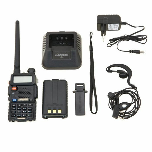 Baofeng UV-5R Talkie-walkie FM radio VHF/UHF avec double bande, affichage, veill