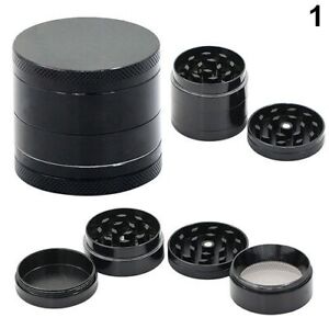 Grinder Moulin Métal Noir 4 Parties 4 layers Avec raclette Diamètre 4cm