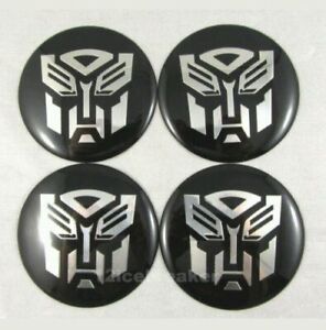 Lot de 4 Sticker Centre de Roue Moyeu Wheel cap Voiture Transformers Diam 56mm