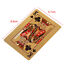 Jeu de Cartes Or PVC Etanche Non Pliable Poker