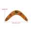 Boomerang marron bois 28.5cm (11.22in) 14cm (5.51in) 0.5cm(0.2in)