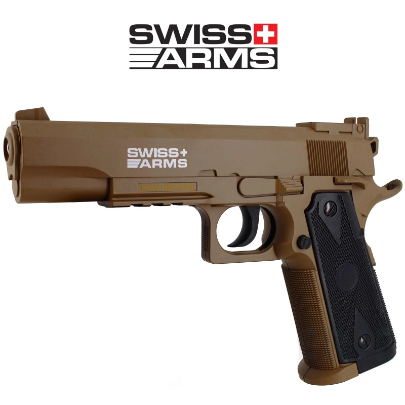 Pistolet P1911 Match TAN Swiss Arms 3 Joules